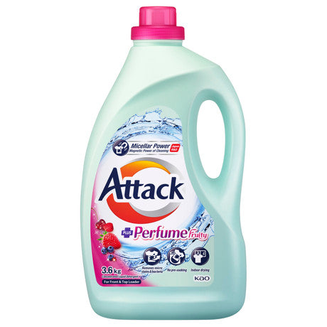 Attack Concentrated Liquid Detergent Plus Perfume - Fruity || 3.6kg*