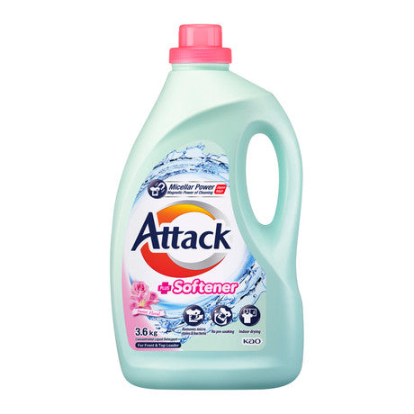 Attack Concentrated Liquid Detergent Plus Softener - Sweet Floral || 3.6kg