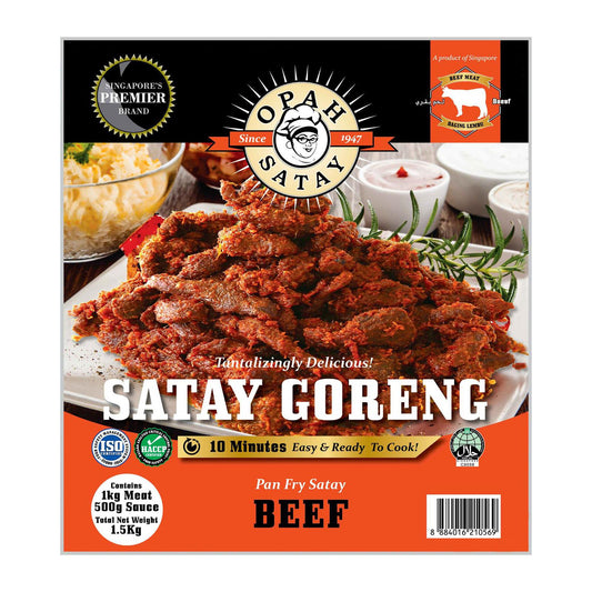 Raw Beef Satay Goreng with Sauce ( Pre-Order )