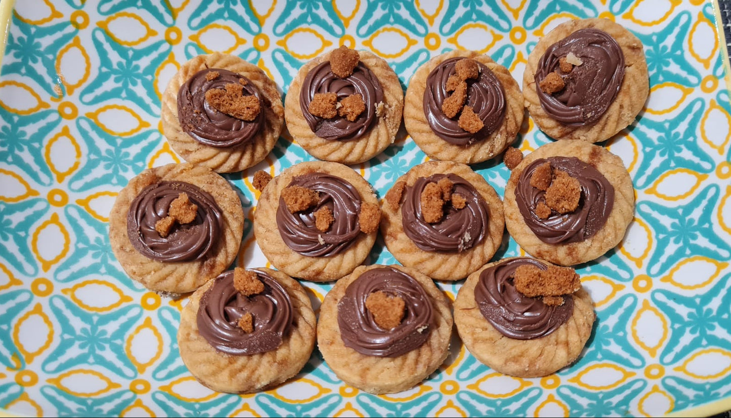 Biscoff Tella Tarts - 36pcs | Golden Churn Butter Base ( Pre-Order, Available during Raya only )