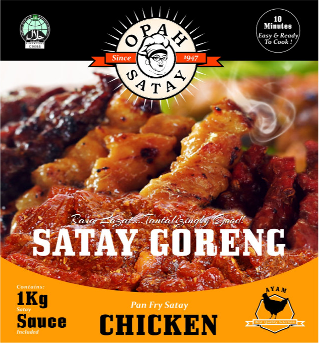 Raw Chicken Satay Goreng with Sauce ( Pre-Order )