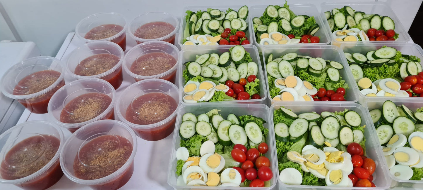 Ala-Carte  Salad  with  Eggs  and  Sweet  Chilli  Peanut  Sauce