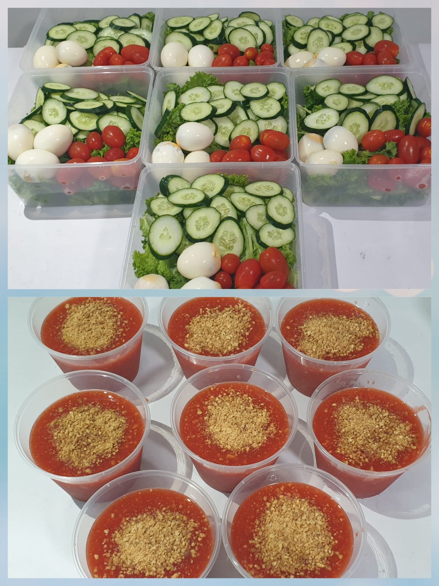 Ala-Carte  Salad  with  Eggs  and  Sweet  Chilli  Peanut  Sauce