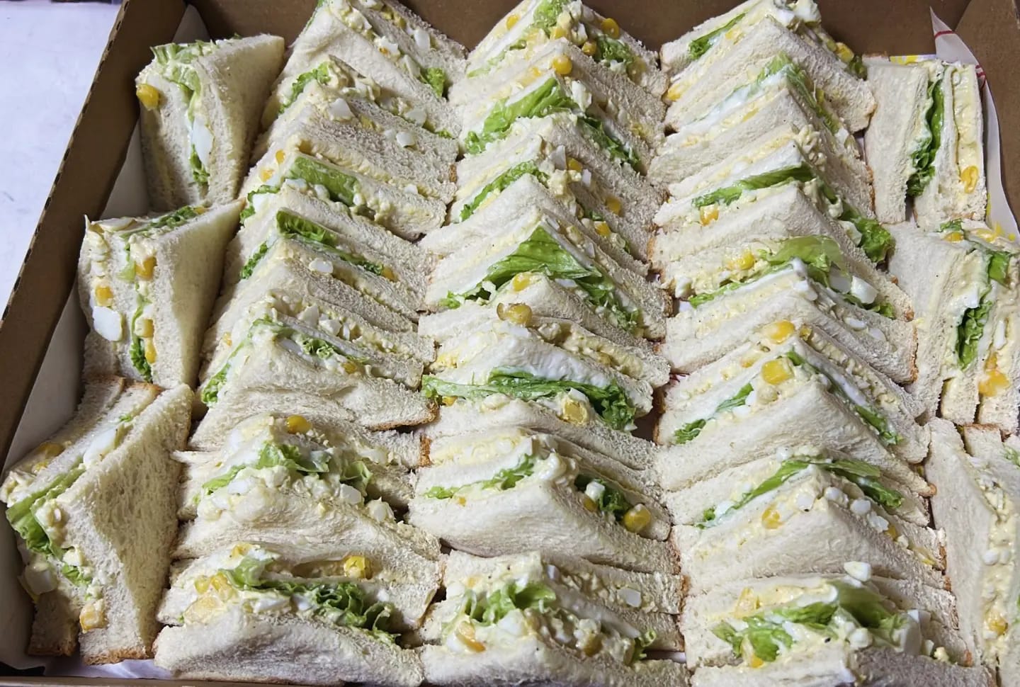 Club Sandwich ( Egg Mayo ) || 26pcs - 28pc per box