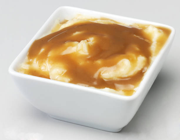 Homemade Mashed Potato with Brown Sauce