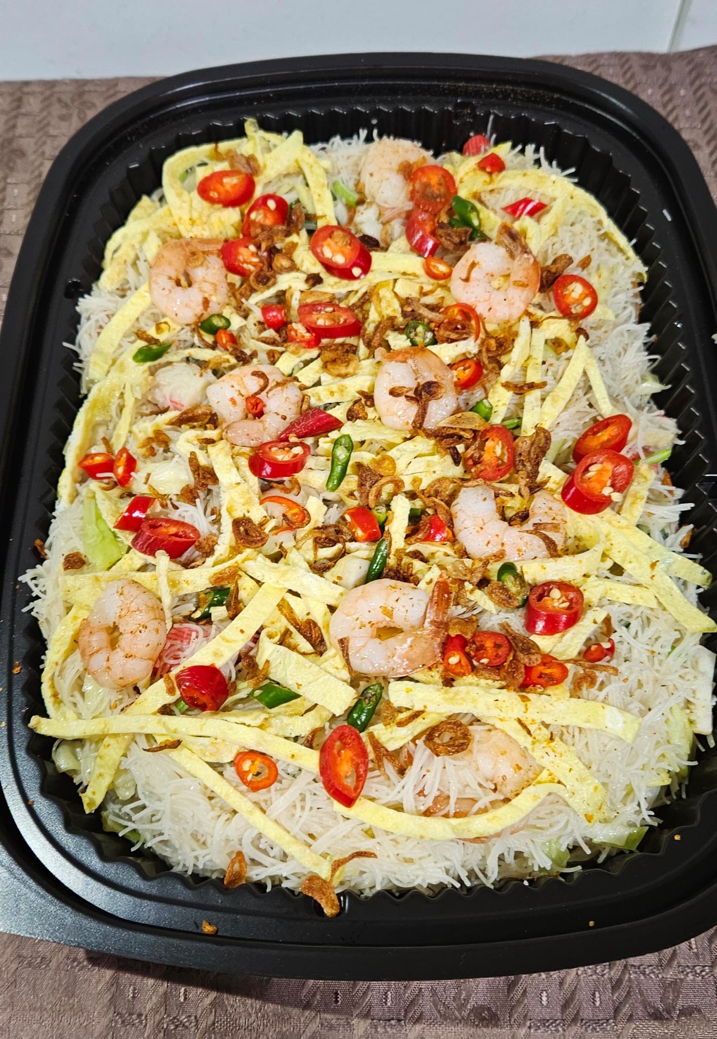 Fried Mee Hoon ( White ) || Serves 10 - 12 pax