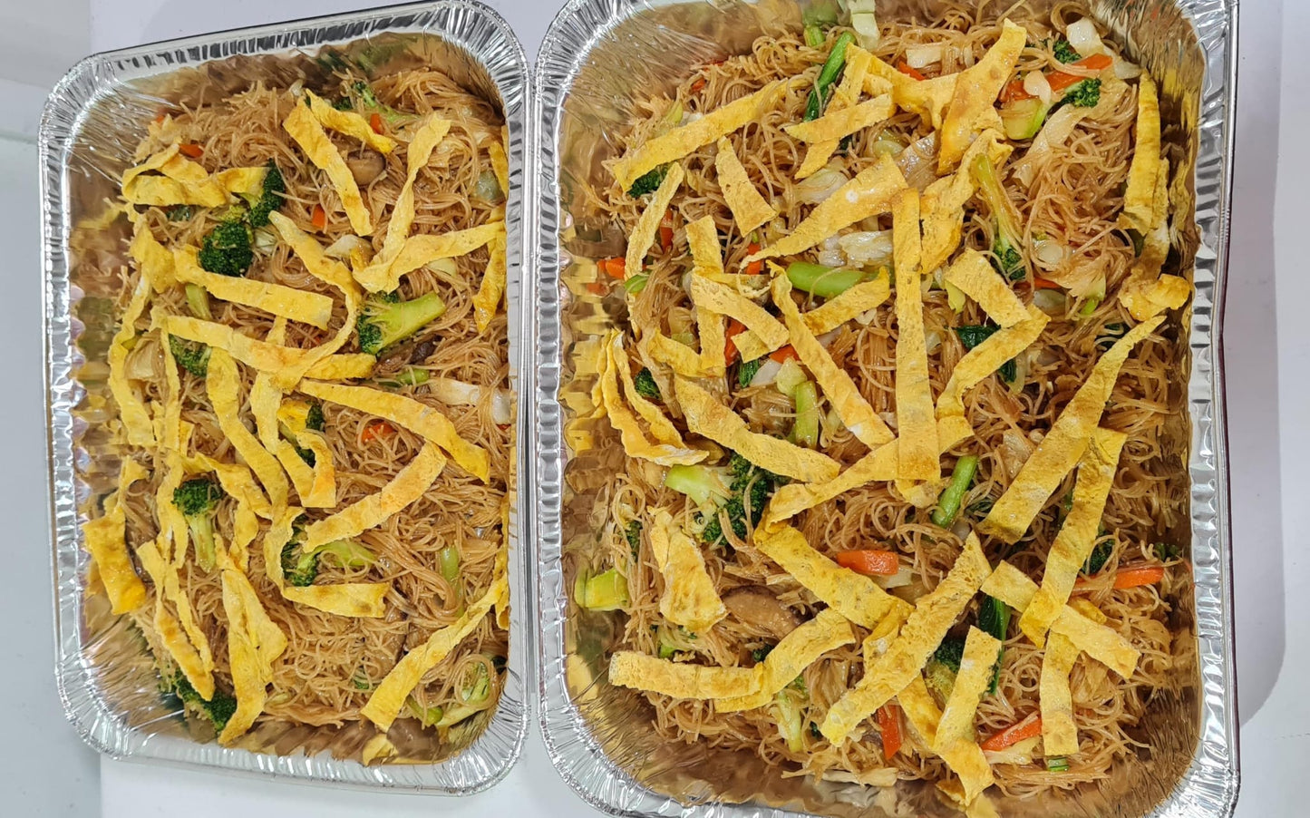 Economical Vegetarian Fried Mee Hoon in Dark Soya Sauce || Serves 14 - 16 pax