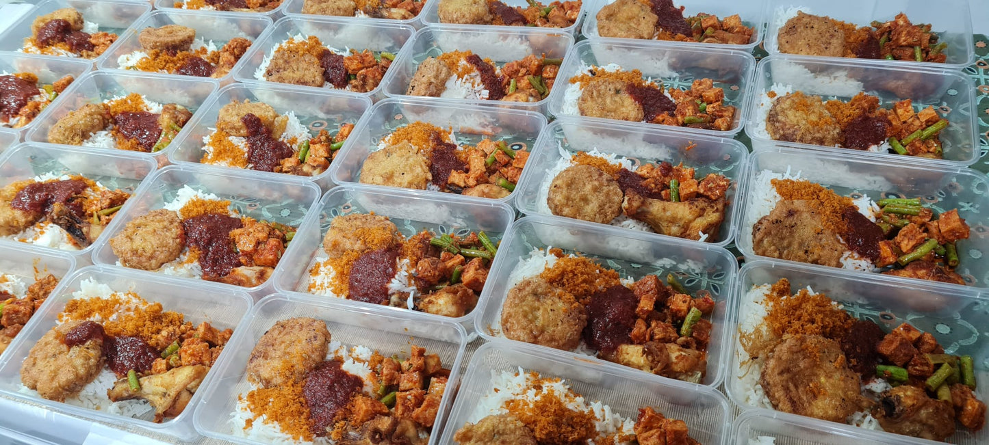 Economical Nasi Sambal Goreng - Chicken Drumlets ||| All packed in 1 Container