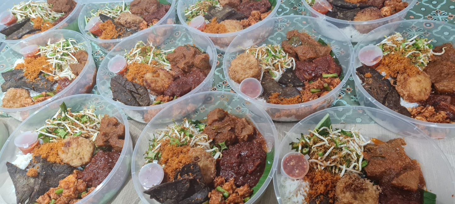 Nasi Ambeng Single Set || Beef Rendang