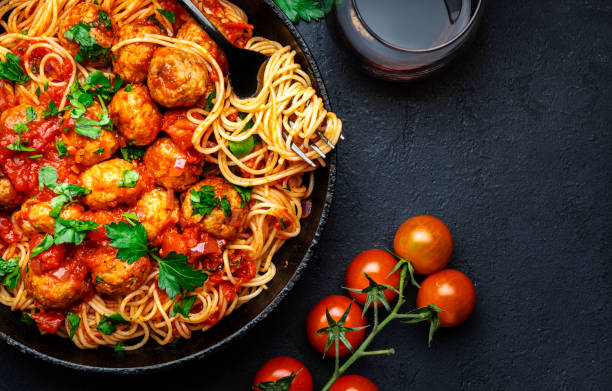 Spaghetti Bolognese with Chicken Cheese Meatball || Serves 10 - 12 pax