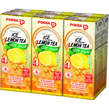 Pokka Iced Lemon Tea Less Sugar || 6 x 250ml