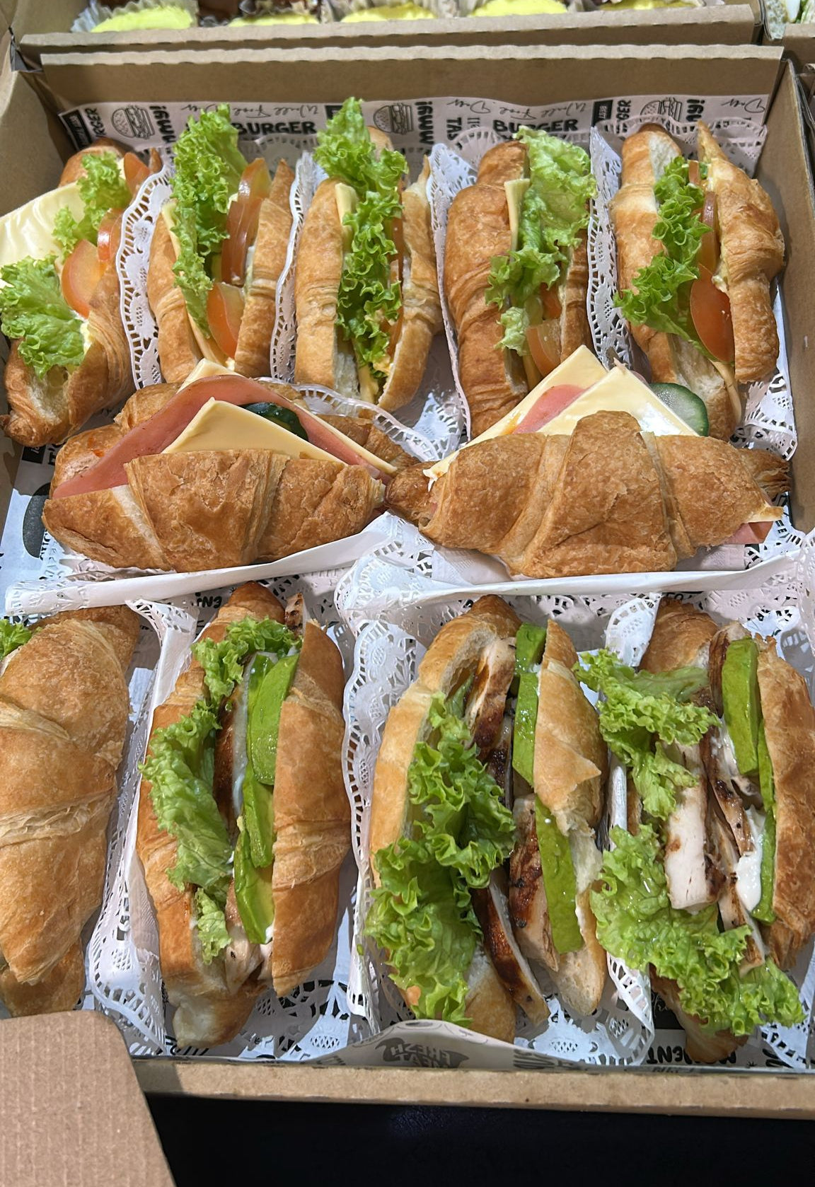 Assorted Croissant Sandwich Set | Approx 15pcs