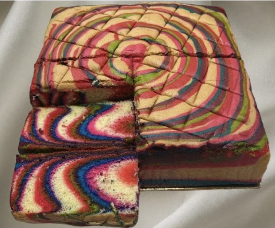 Rainbow Jelita Marble Cake - Soft & Spongy - 10" | Pre-Order