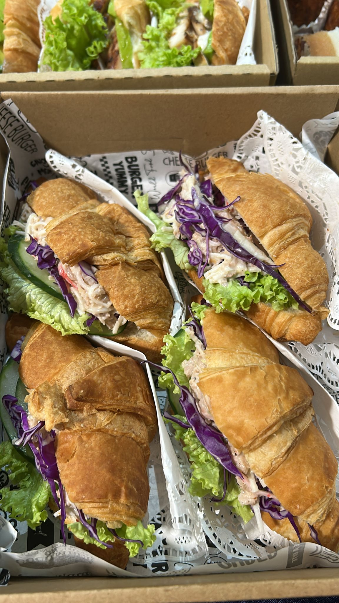 Assorted Croissant Sandwich Set | Approx 15pcs