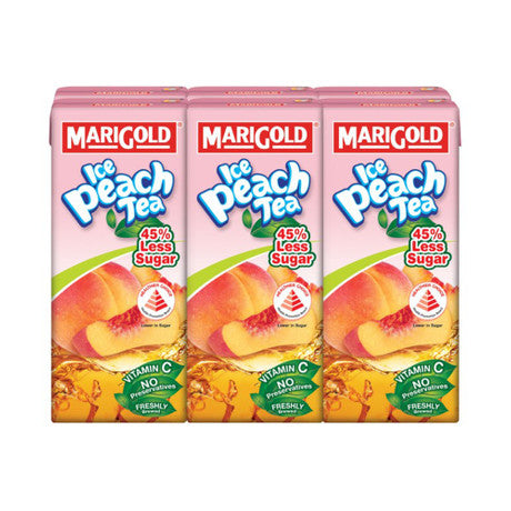 Marigold Ice Peach Tea Less Sweet || 6 x 250ml