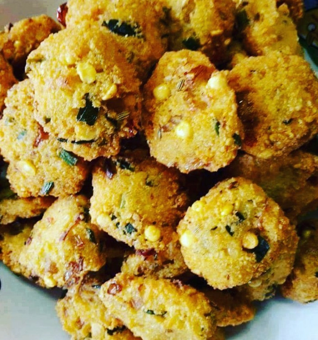 Frozen Mini Masala Vadai - Half Fried || 24pcs ( 2pkts )
