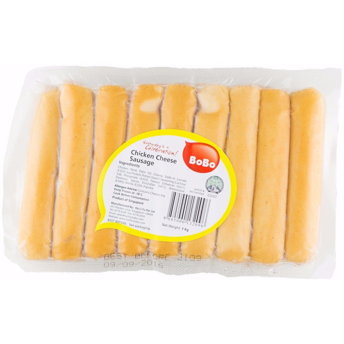 Bobo Chicken Cheese Sausage (1kg / 17pcs)*