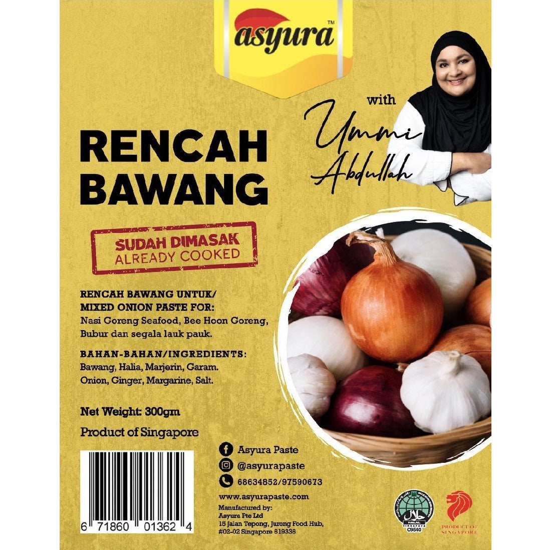 Asyura - Rencah Bawang (Mix Onion Paste) || 300g