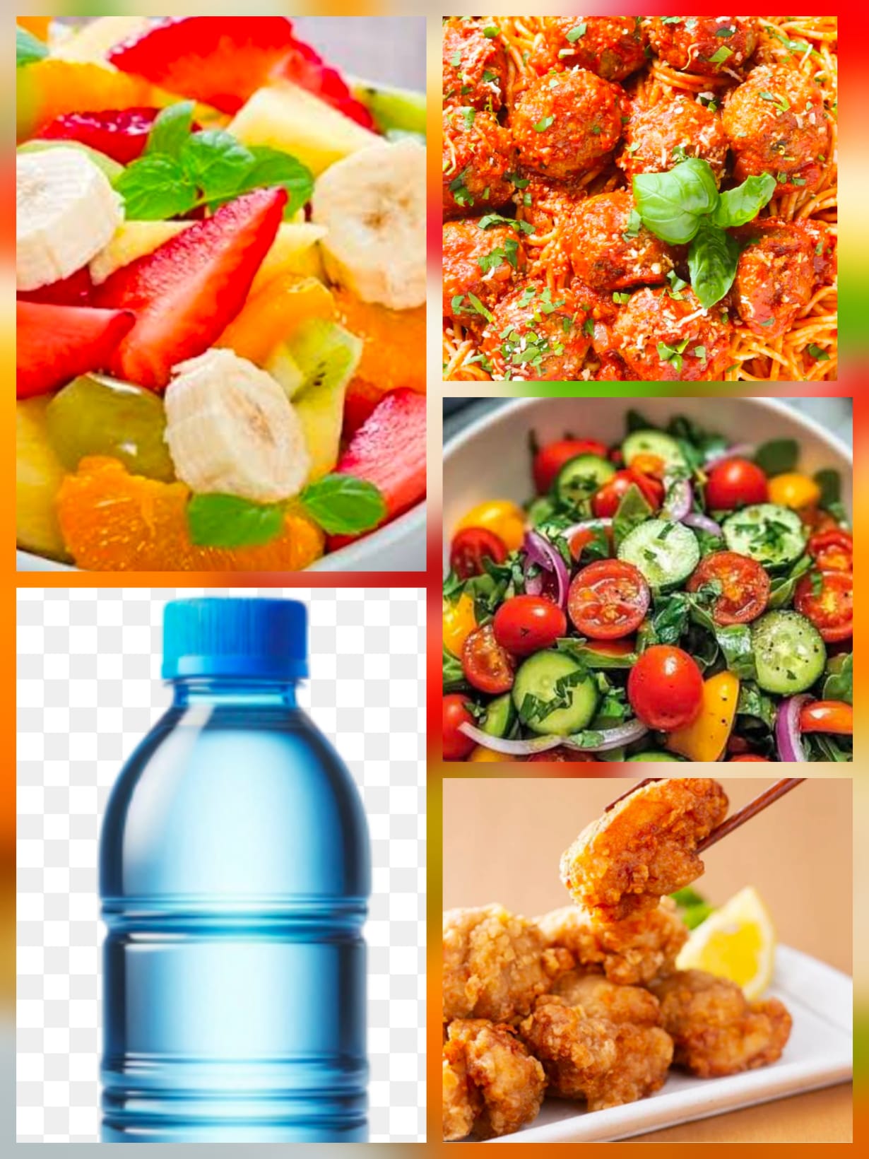 Spaghetti Bolognese with Chicken Cheese Meatball Bento Set