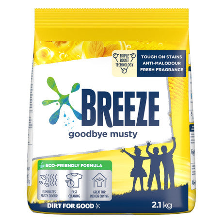 Breeze Powder Detergent - Goodbye Musty / 2.1kg*