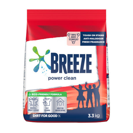 Breeze Powder Detergent - Power Clean / 3.3kg*