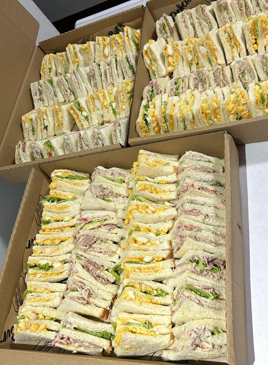 Club  Sandwich  ( Mix  Egg  Mayo  &  Tuna  Crabstick )  ||   26pcs - 28pc per box