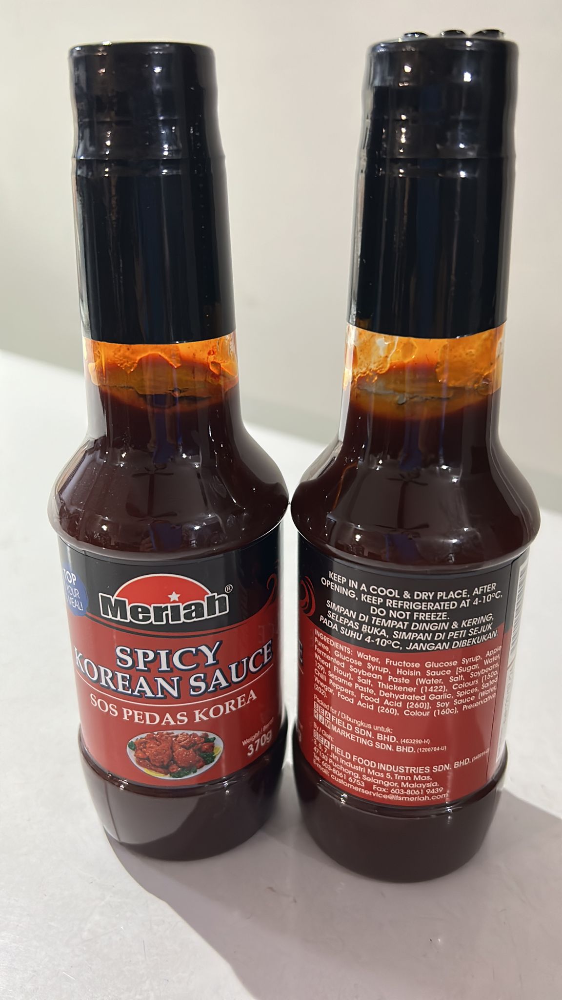 Meriah - Spicy  Korean  Sauce  (Sos  Pedas  Korea)  /  370g