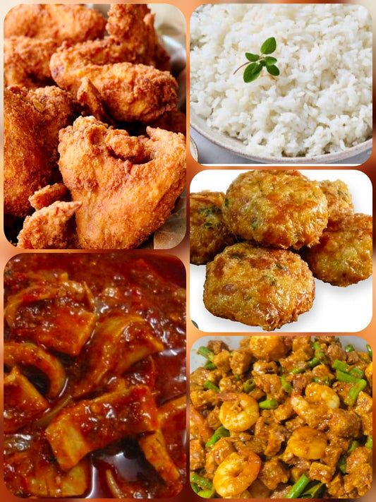 Nasi  Sambal  Goreng - Fried  Chicken | Serves 4 - 5 pax