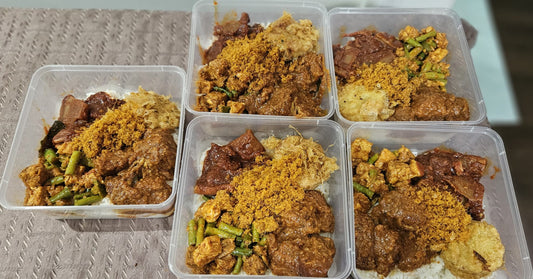 Nasi  Sambal  Goreng || Beef  Rendang