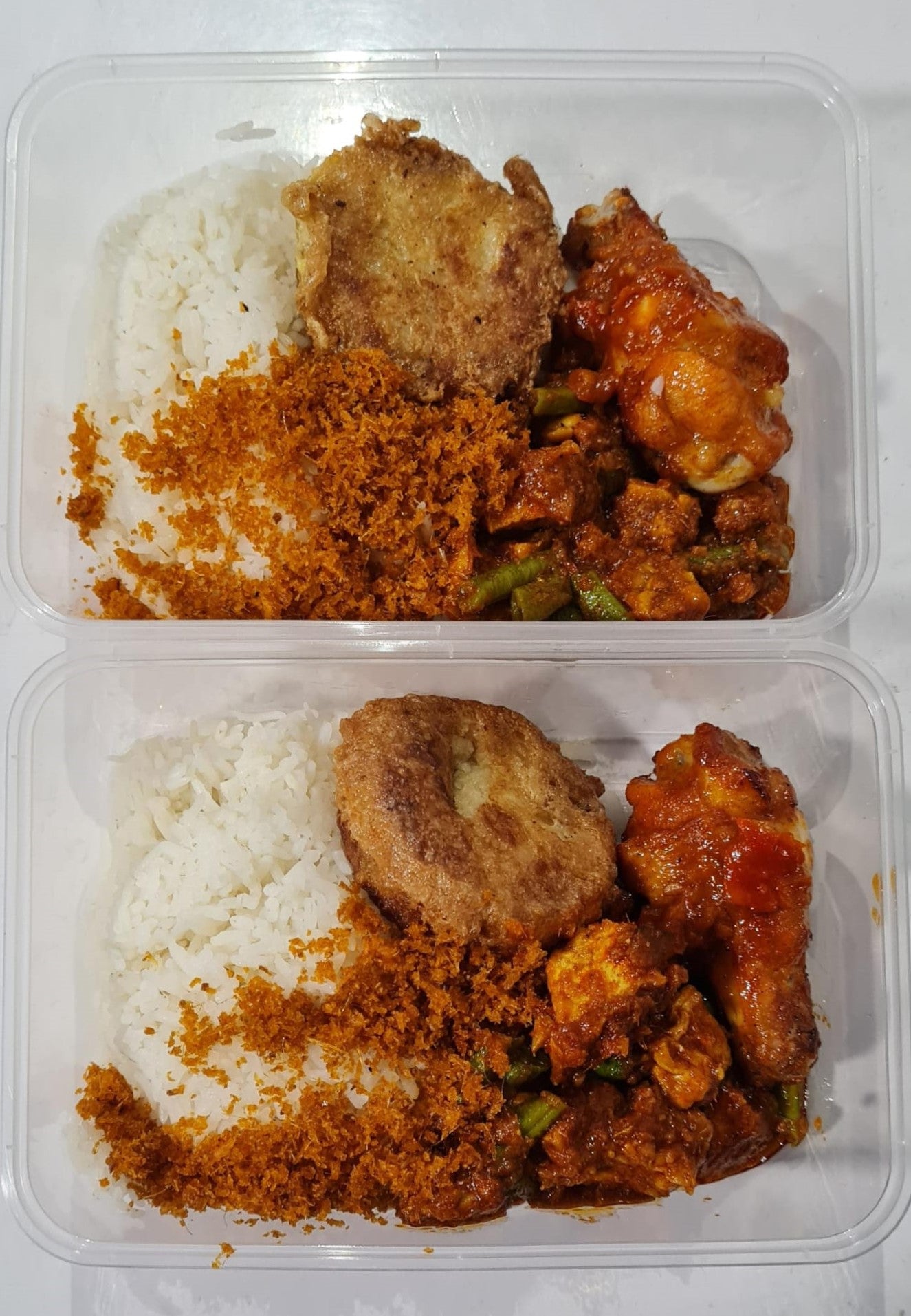 Nasi  Sambal  Goreng  Economy -  Chicken  Drumlets |||  All  packed  in  1  Container