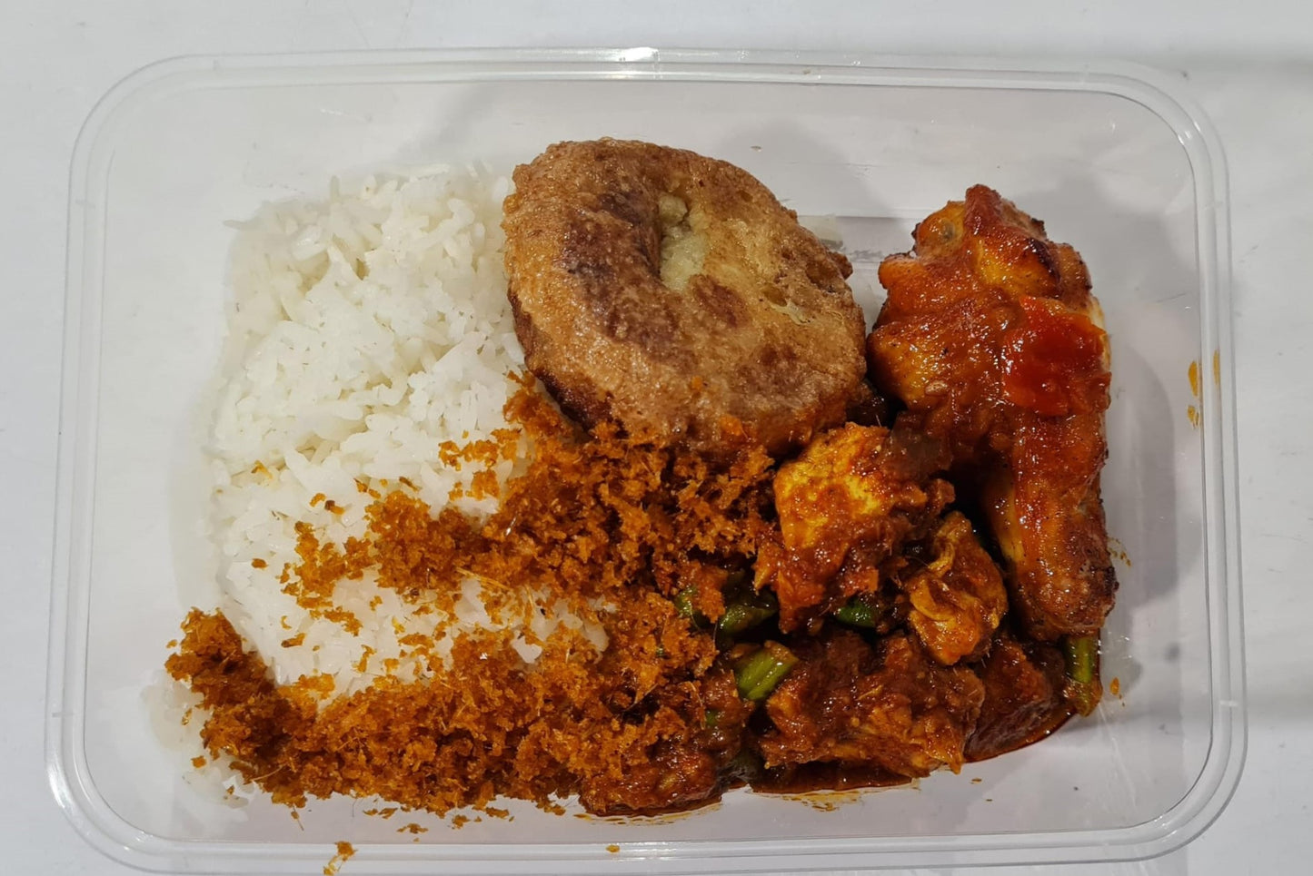 Nasi  Sambal  Goreng  Economy -  Chicken  Drumlets |||  All  packed  in  1  Container