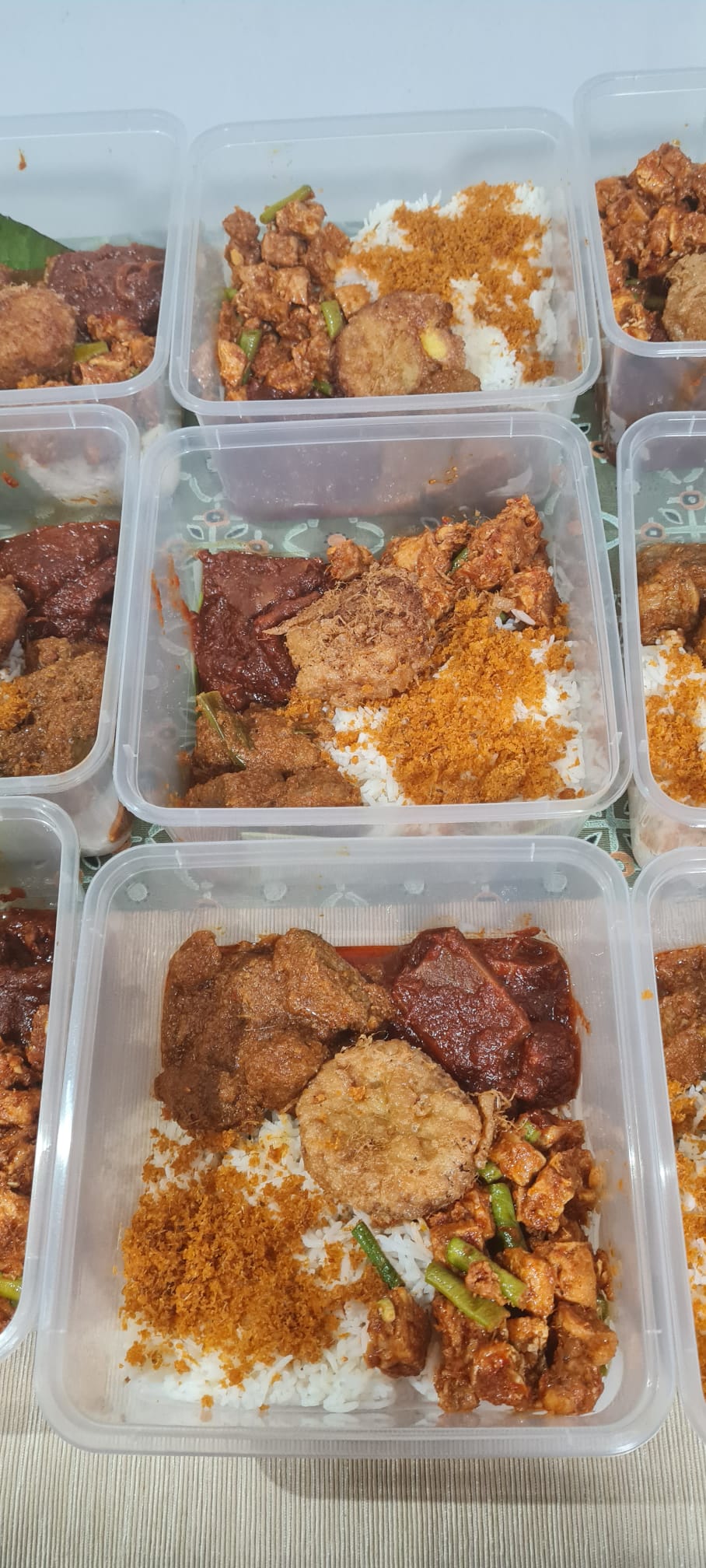 Nasi  Sambal  Goreng || Beef  Rendang