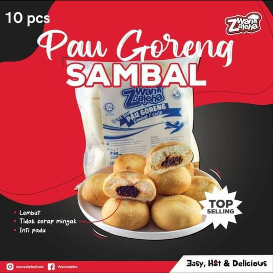 Wan Zaleha Fried Sweet Chilli Pau (Pau Goreng Sambal) / 10pcs