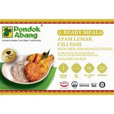 Ready Meal - Ayam Lemak Cili Padi with Rice and Potato Cutlet / 300g