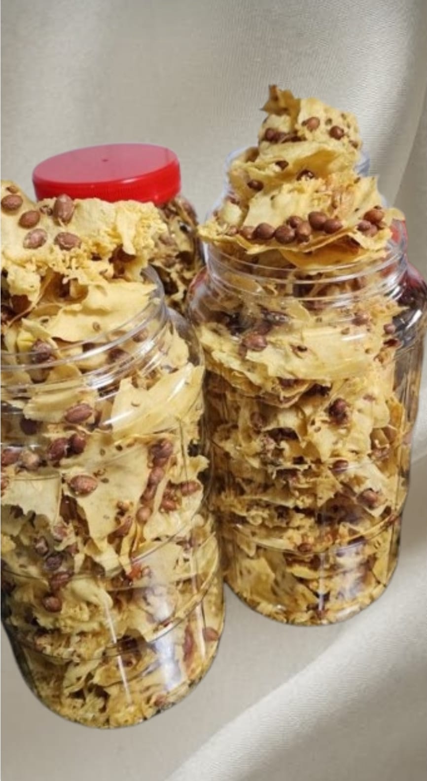 Homemade Rempeyek Kacang + Ikan Bilis (Peanuts + Anchovies) Botttle | Pre-Order: 5 - 7 days