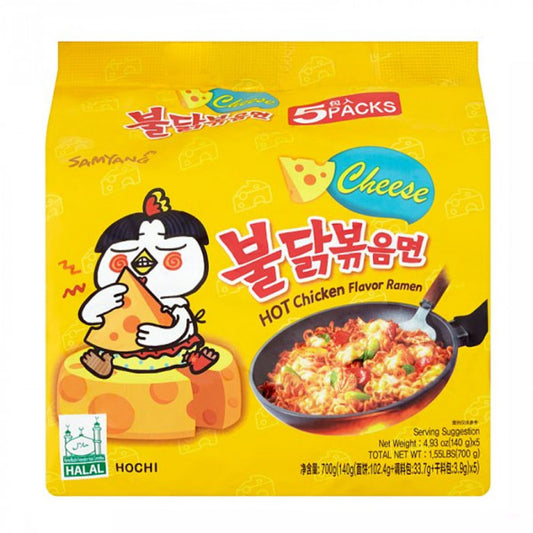 Samyang Hot Chicken Instant Ramen - Cheese  ||  5 x 140g