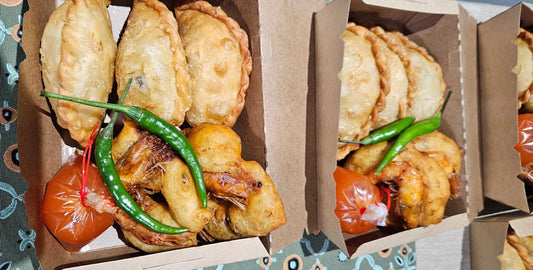 Set D ( Fried Epok2 Sayur x 3pcs &  Fried Prawn Vadai x 2pcs )