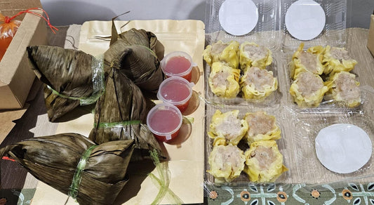 Set E ( Ready to Eat Chicken Glutinous Rice Dumpling x 2 pcs & Chicken Siew Mai x 4pcs )