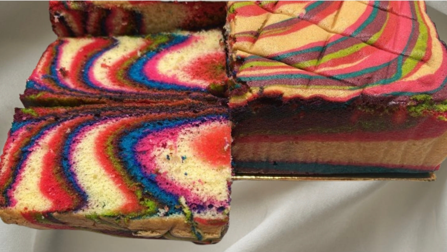 Rainbow Jelita Marble Cake - Soft & Spongy - 10" | Pre-Order