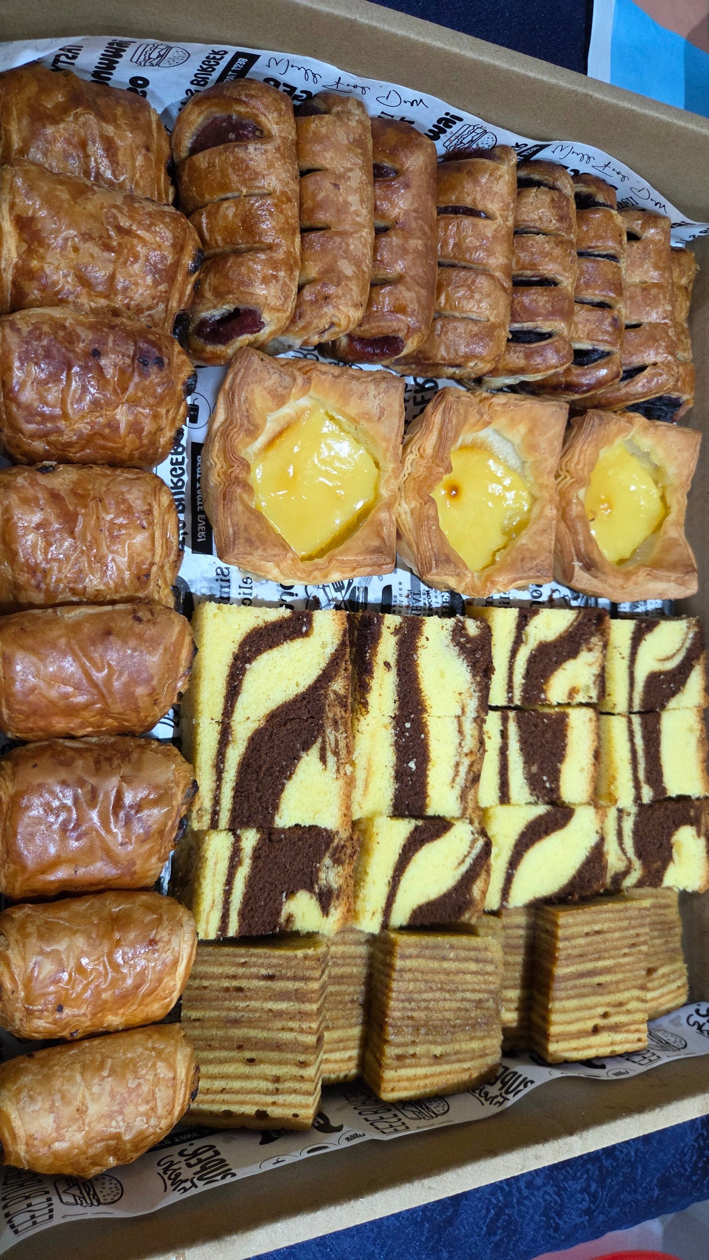 Assorted Mini Sweet Pastries & Muffins |  Approx 33 - 35 pcs