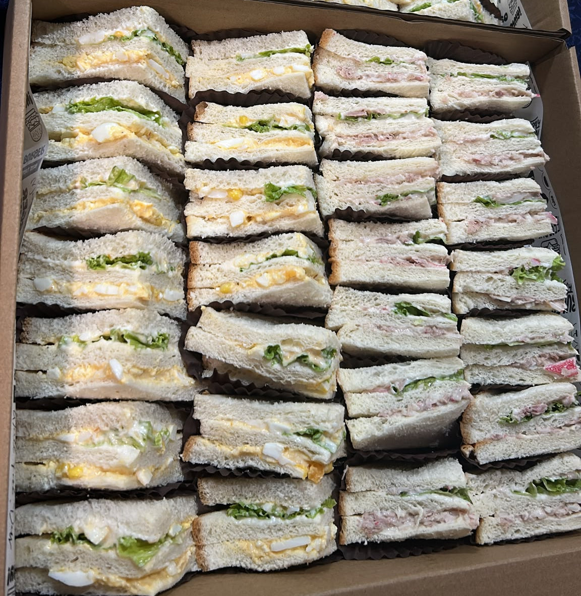 Club Sandwich: Mix - Tuna Crabstick &  Egg Mayo  |  26pcs - 28pc per box