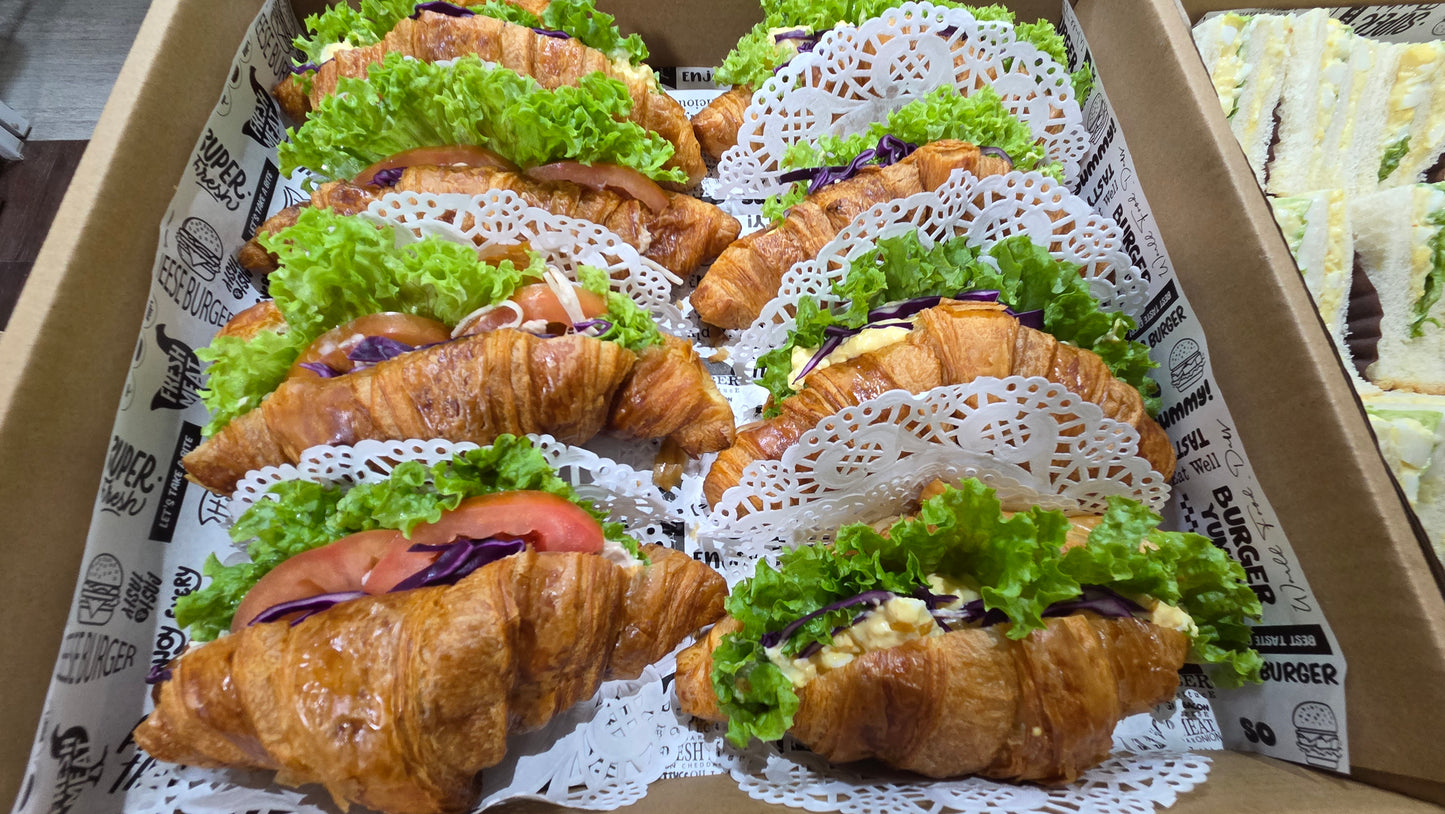 Assorted Croissant Sandwich Set | Approx 15pcs