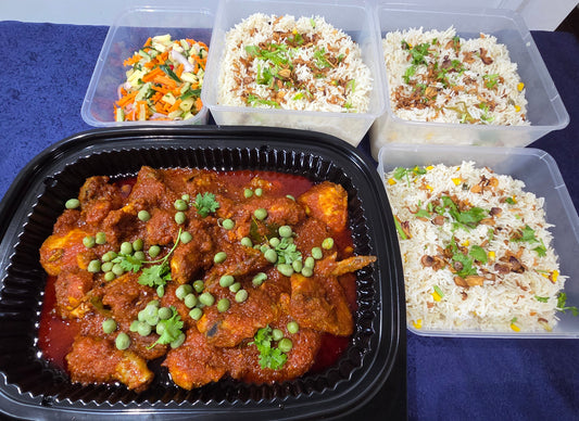 Nasi  Jagung  Set w/o  Black  Pepper  Prawn  |  Serves  10 - 12 pax