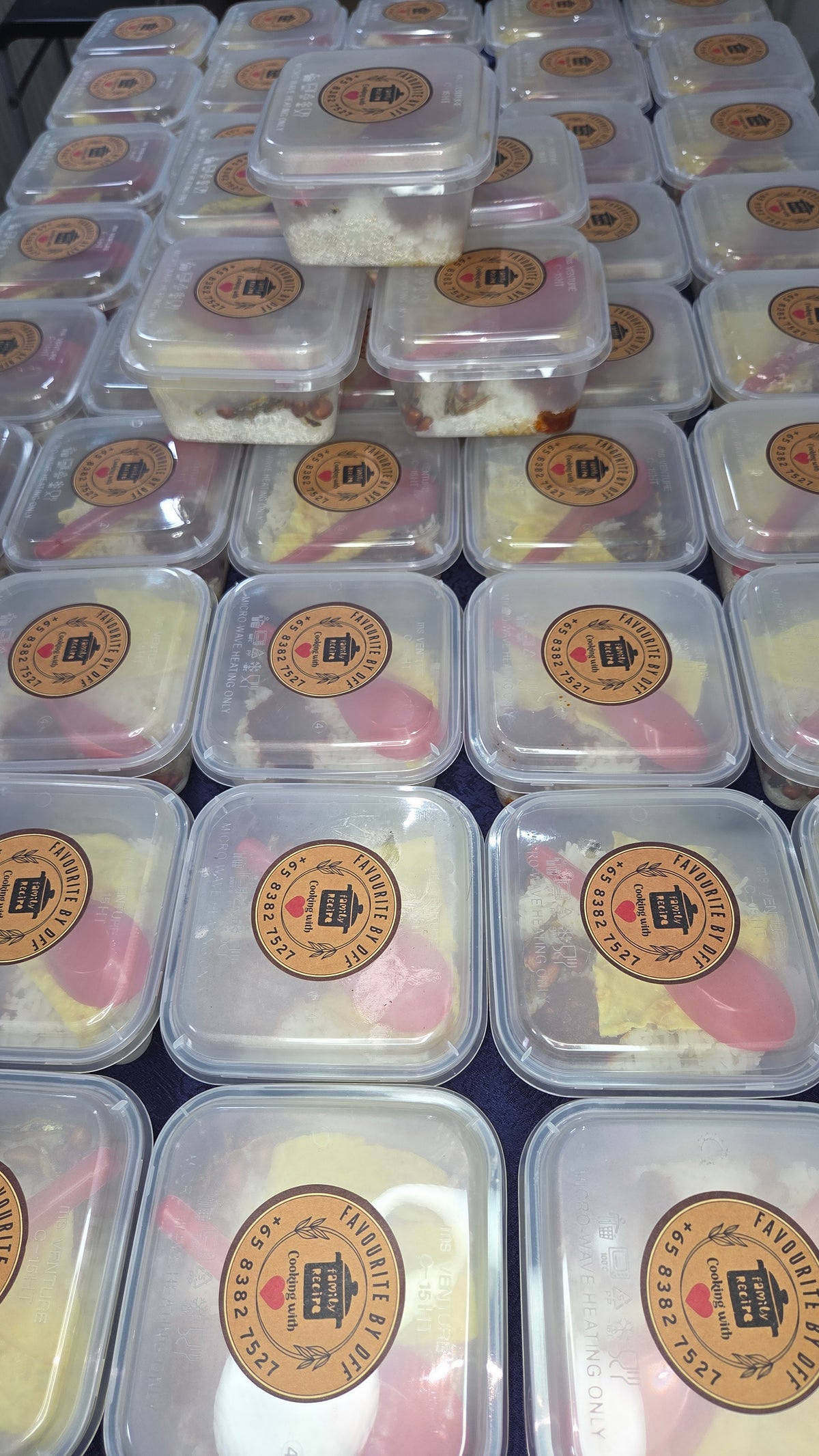 Economical Mini Nasi Lemak Standard | Mini Square Container - Serves 1 pax