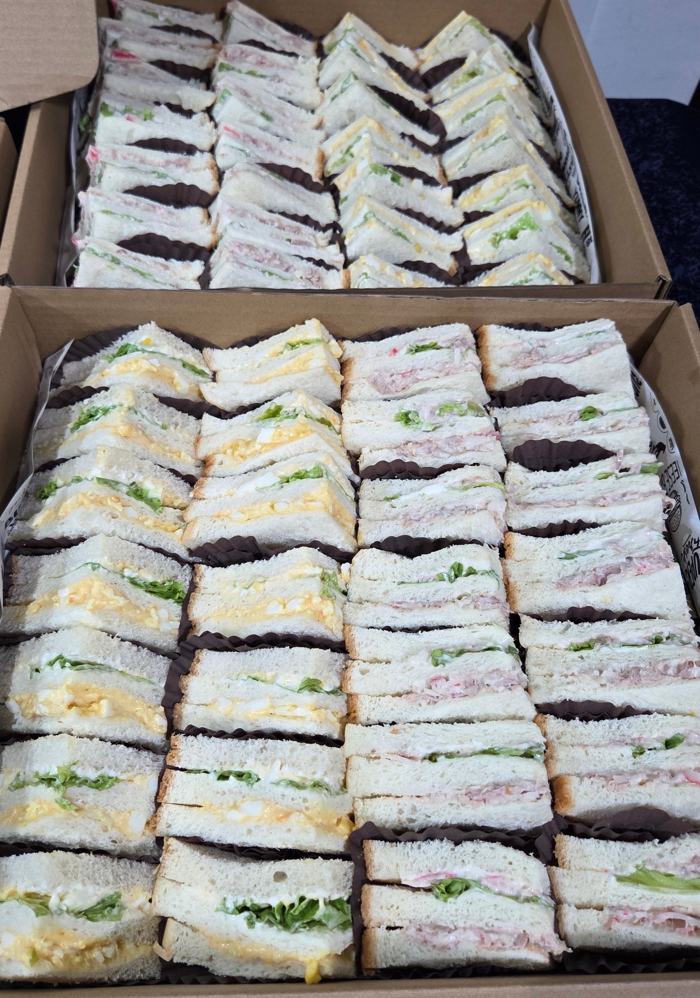 Club Sandwich: Mix - Tuna Crabstick &  Egg Mayo  |  26pcs - 28pc per box