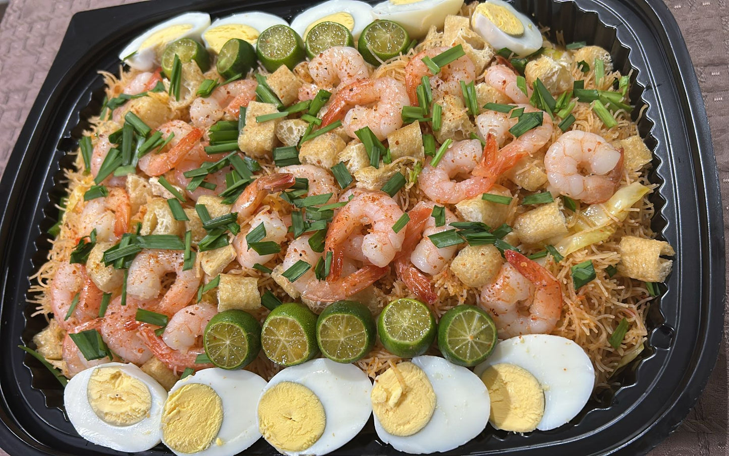 Fried  Mee  Hoon with Taucho  ||  Serves 10 - 12 pax