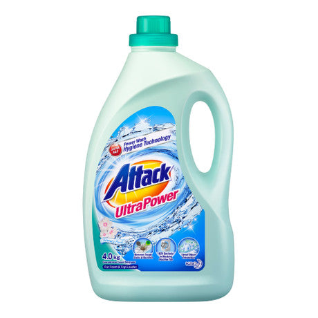 Attack - Liquid Detergent Ultra Power (Aromatic Floral) / 4kg*
