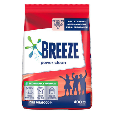 Breeze Powder Detergent - Power Clean / 400g*