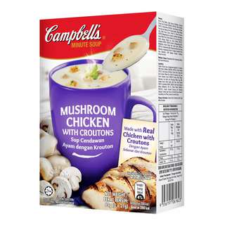 Campbell's Instant Soup - Mushroom Chicken with Croutons / 3 x 21g*