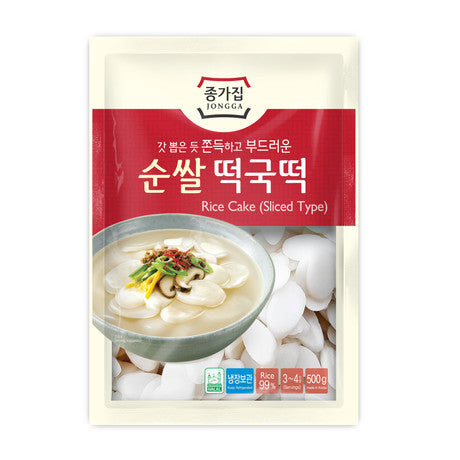 Jongga Rice Cake - Sliced Type / 500g